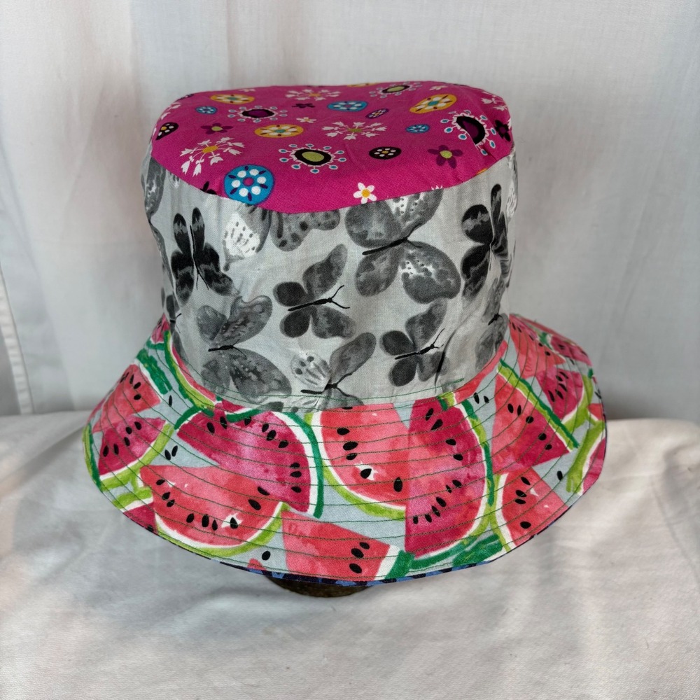 Reversible Bucket Hat Snoopy Patriotic Watermelon 22" diameter - Picture 4 of 5
